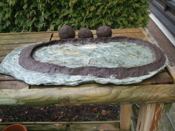 5 Löcher an den tiefsten Stellen, da wo etwas Wasser stehen blieb, müssen reichen