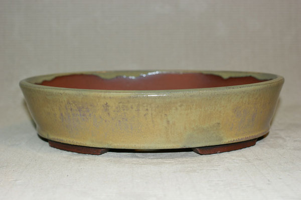 oval glasiert
