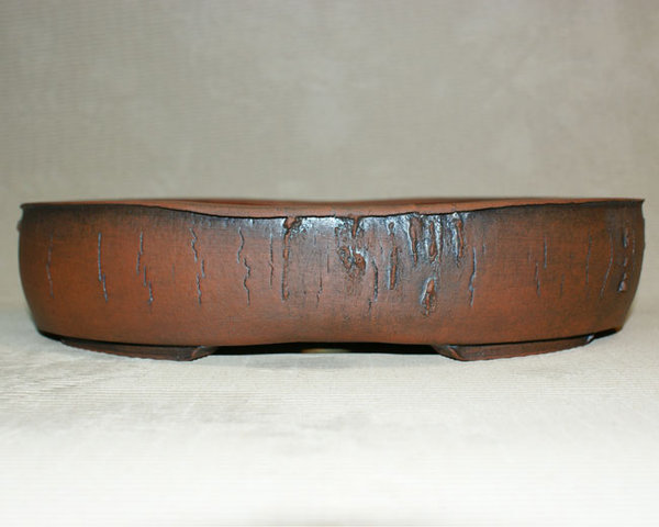 oval, unglasiert