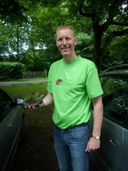 Auch unser "langer Holländer" Wessel (Weijk) war an beiden Tagen dort. Hier mit Beisteller...