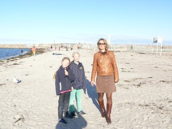Ein Abstecher an den Strand von Warnemünde musste bei dem schönen Wetter auch sein.