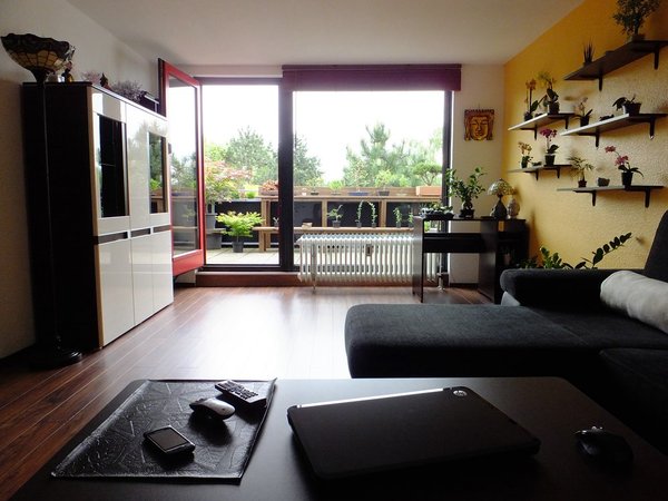 Blick von der Couch aus