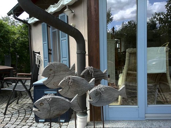 Jedes Familienmitglied als Fisch von mir dargestellt.....