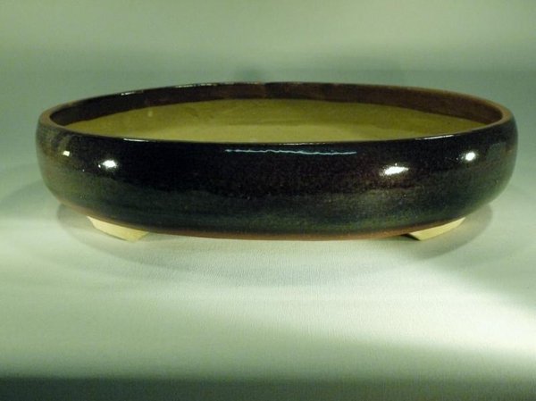 Oval glänzend