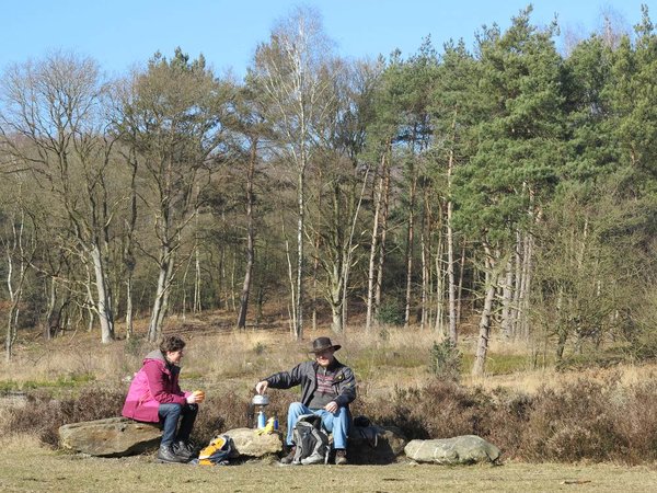 Sonntag dann eine herrliche Wanderung bei feinstem Wetter im Nationalpark Hoge Kempen …