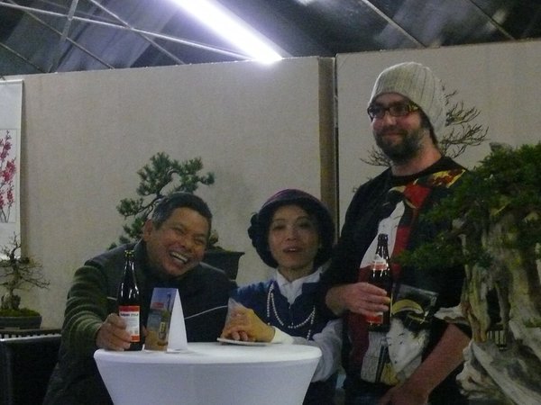 Die Eltern Tran und Alex - die Stimmung ist gut!