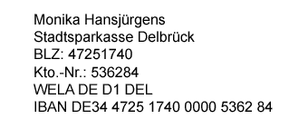 Meine (ergänzten) Daten