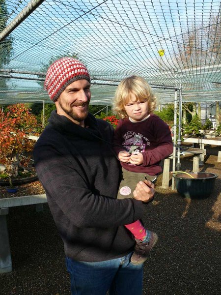 Tobias Pieper mit Töchterchen Charlotte