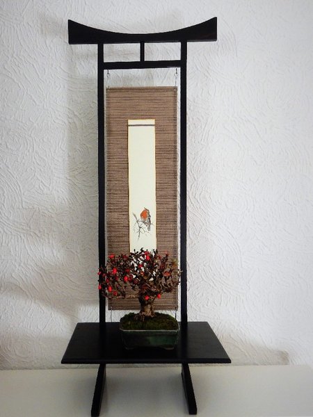torii mit Berberitzen Shohin