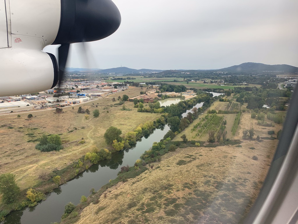 Landeanflug auf Canberra