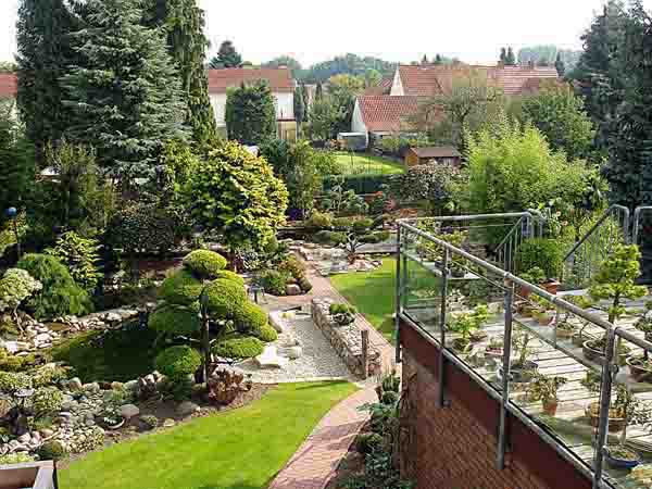Blick aus meinem Wohnzimmer in den Garten.
