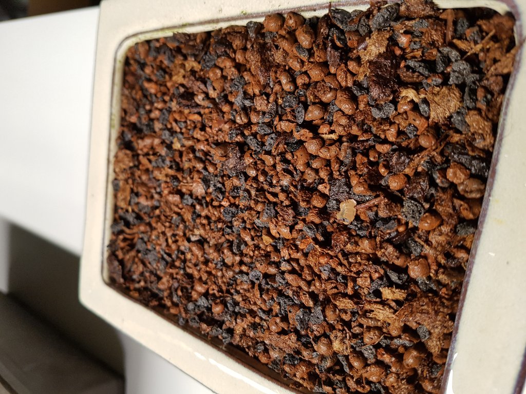 Fibotherm ungesiebt, Weißtorf mit 3mm Maschenweite gesiebt als Versuch und aussehen her.