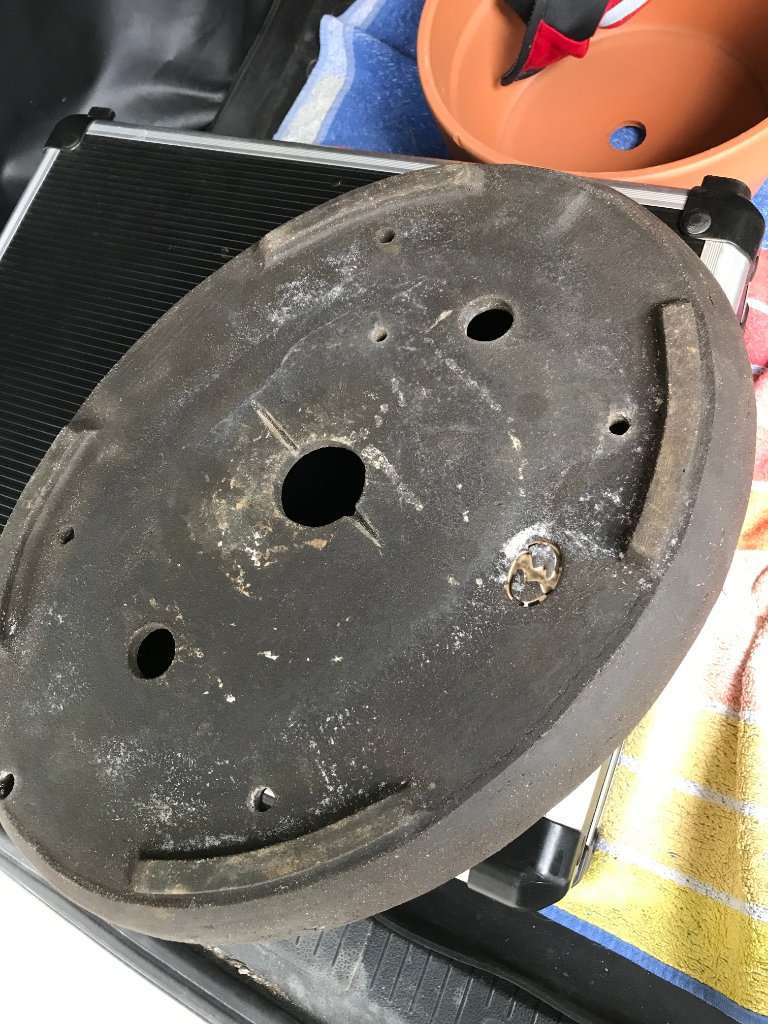 Ovale Schale unglasiert