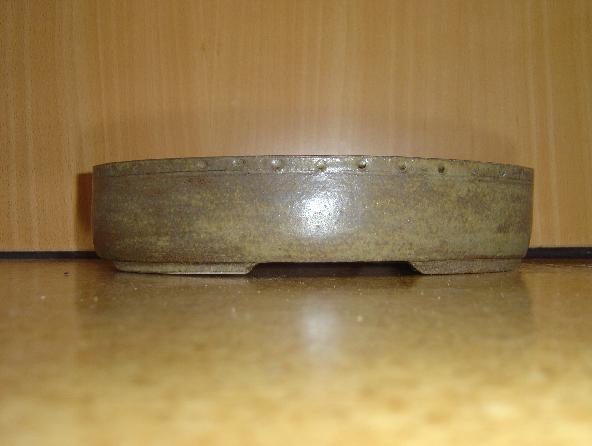 ovale, etwa 25cm durchmesser längs, glasiert für eine etwa 40cm hohe eiche