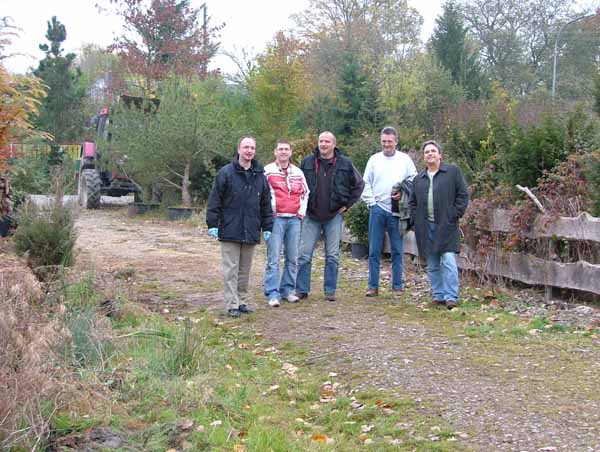 Volker, Hendrik, Uwe, Norbert und Arnie