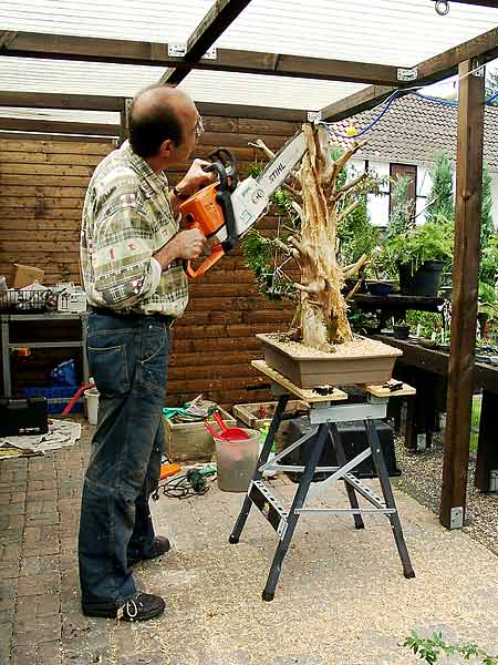 Geht butterweich ins Holz, so eine Säge. Ist halt nur etwas schwer auf Dauer...