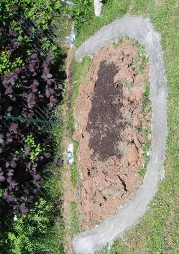 das Fundament ist gegossen